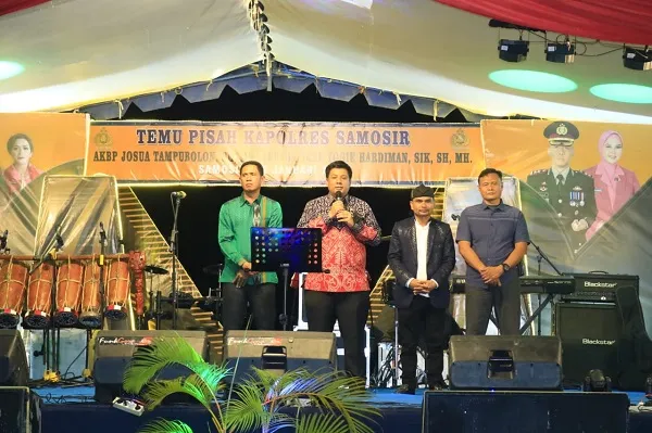 Bupati Hadiri Acara Temu Pisah Kapolres Samosir