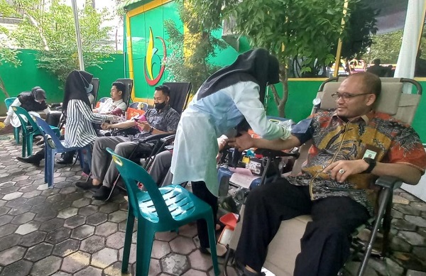 BAS Langsa Kumpulkan 64 Kantong Darah Dan Santuni Anak Yatim