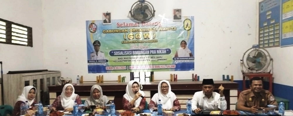 Cegah Perceraian Dan Pernikahan Dini, GOW Deliserdang Gelar Bimbingan Perkawinan