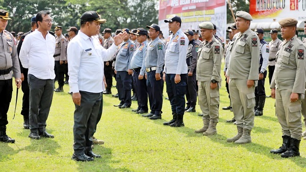 1.695 Personel TNI-Polri Dan Satpol PP Amankan Pilpanag Serentak Di Simalungun