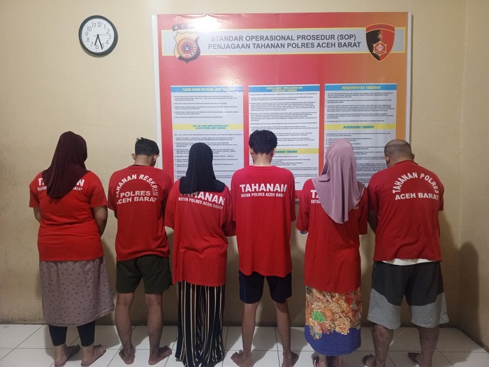 Diduga Prostitusi Online, Polres Aceh Barat Amankan 3 Pasangan