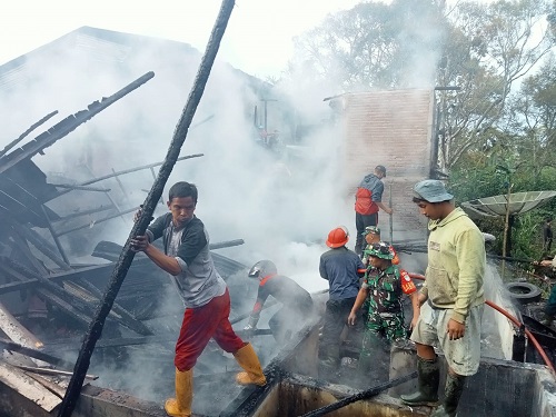 3 Rumah Ludes Terbakar, 1 Terimbas Di Aceh Tengah