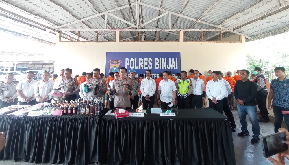 Ops Patuh Toba Dan Pekat Polres Binjai, 547 Tilang, 15 Kasus Kriminal