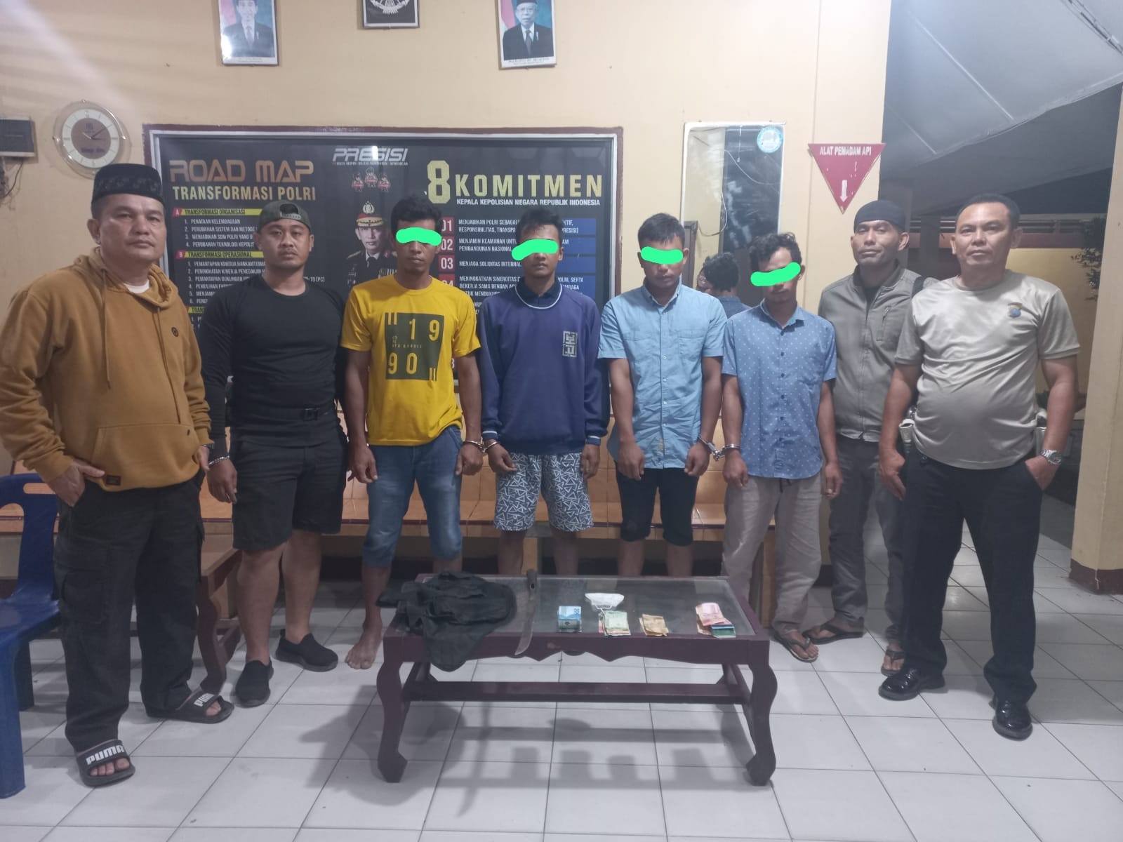 Polsek Serbelawan Tangkap 4 Laki-laki Diduga Pelaku Curas