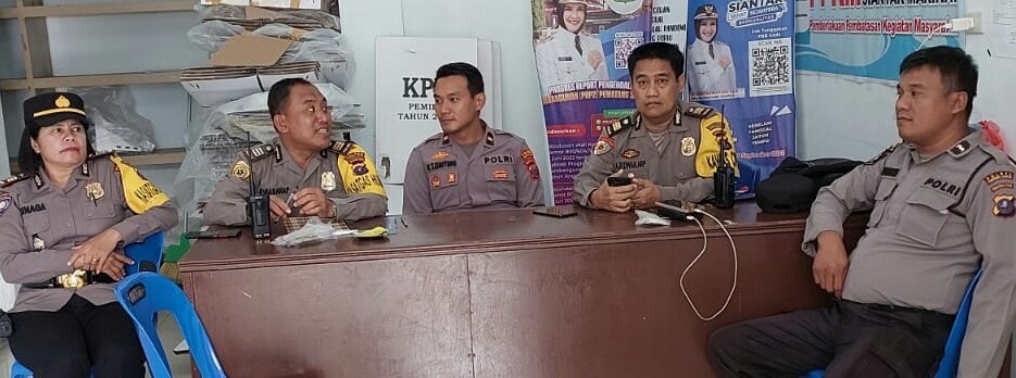 Pamatwil Polres P.Siantar Monitoring Rekapitulasi Di Tingkat PPK    