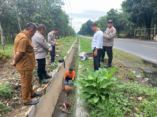Mayat ODGJ Ditemukan Di Parit Jalan P.Siantar - Medan Km. 12 Batu Silangit