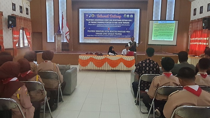 Pramuka Aceh Tamiang Ikuti Pelatihan LHK