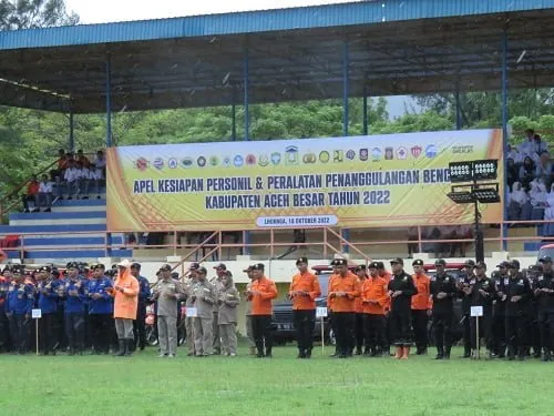 Aceh Besar Gelar Apel Kesiapan Penanggulangan Bencana