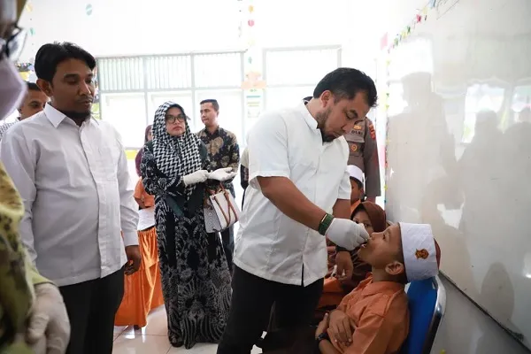 SDN Pertiwi Lamgarot, Sekolah Pertama Capai 100% Vaksinasi Polio