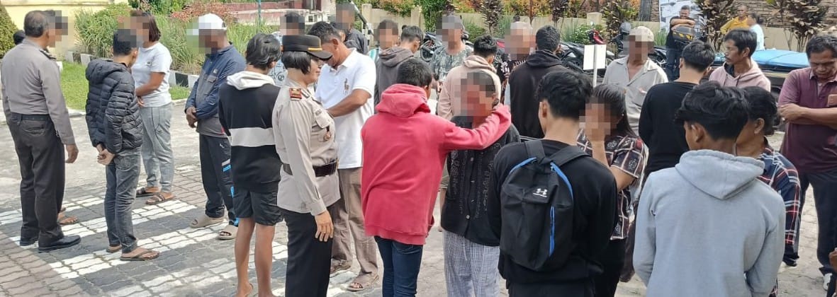 Polres P.Siantar Gagalkan Tawuran Dan Amankan 15 Remaja