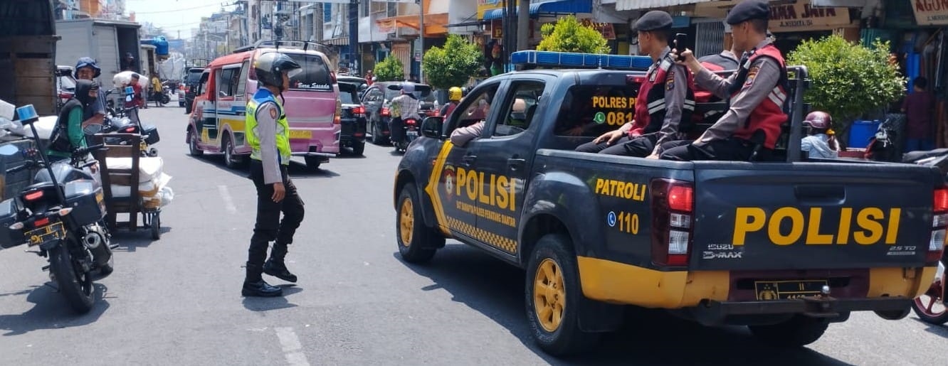 Antisipasi Macet, Tim I Pengurai Kemacetan Polres P.Siantar Patroli