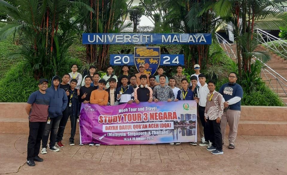 Pelajari Sejarah Dan Lembaga Pendidikan, Santri Dayah DQA Study Tour Ke Tiga Negara