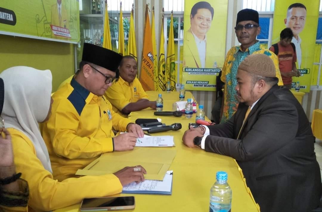 Siap Tarung Kembali Di Pemilukada Tapsel 2024, Dolly Daftar Ke Golkar