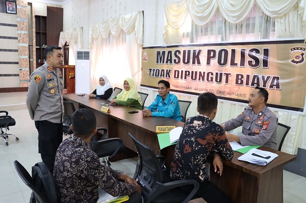 Kapolres Dhani Pastikan Perekrutan Calon Anggota Polri Bebas KKN
