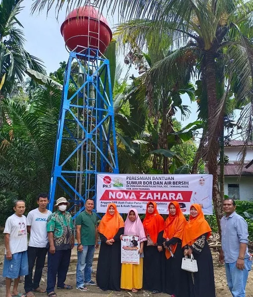 Nova Bantu Warga Kesulitan Air Bersih Di Dusun Bangun Sari Tamiang