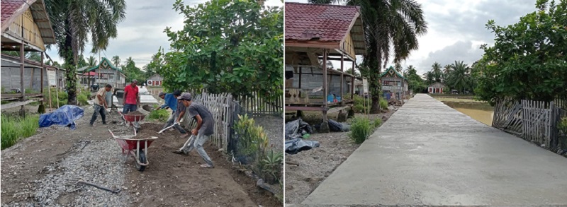 Pemdes Kuta Padang Siapkan Rabat Beton Dari DD