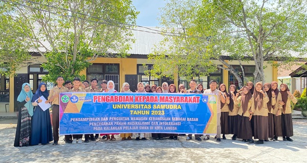 Dosen Unsam Beri Penguatan Wasbang Ke Pelajar SMKN Di Langsa