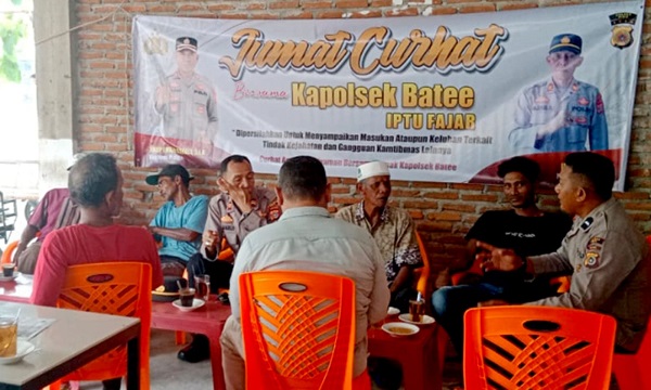 Polsek Batee Gelar Jumat Curhat Dengar Keluh Kesah Warga