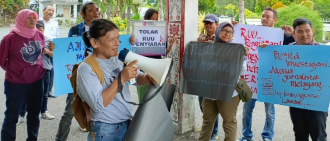 Jurnalis Di P.Siantar Tolak Rencana Revisi UU Tentang Penyiaran