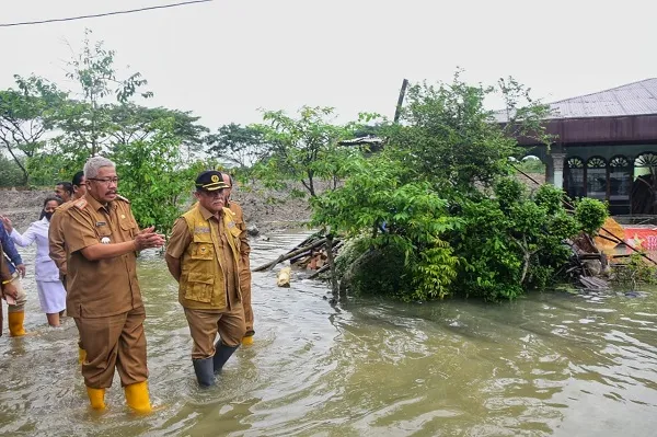Wabup Deliserdang Tinjau Kondisi Kecamatan Dilanda Banjir