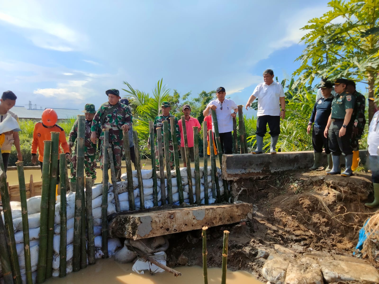 Pemkab DS Segera Perbaiki Tanggul Sungai Yang Jebol