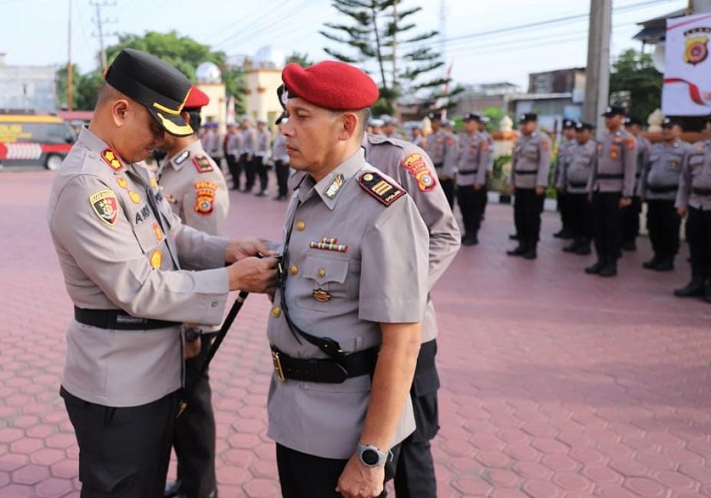 Kapolres Langsa Sertijab Kasat Reskrim