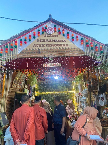 Agara Ikuti Pameran Kerajinan Unggulan Di Aceh Selatan
