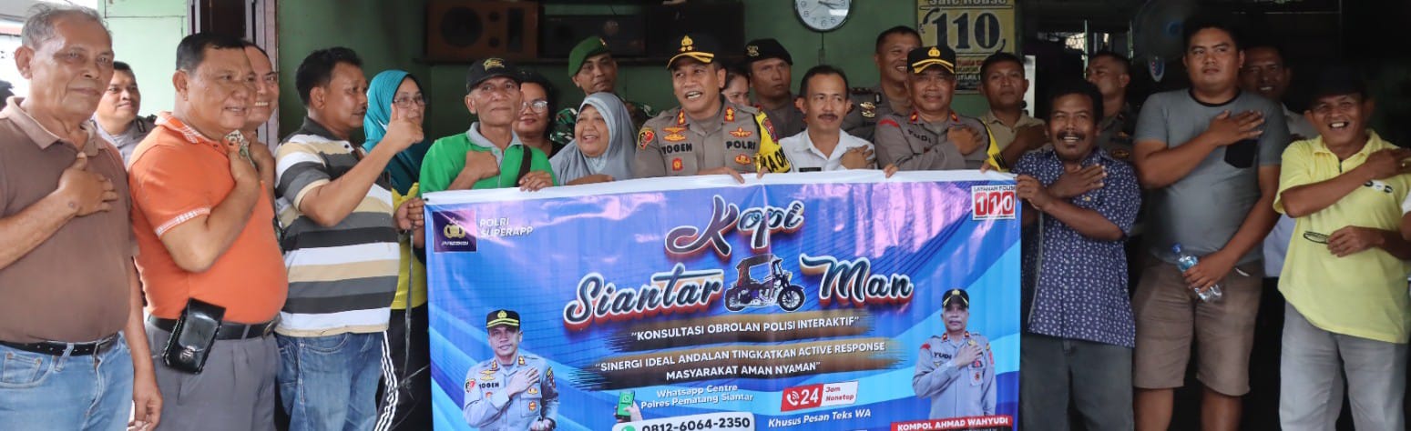 KOPI SIANTAR MAN Salah Satu Konsep Mabes Polri Dekatkan Diri Ke Masyarakat