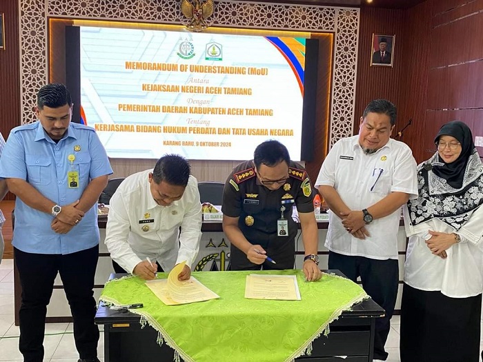 Pemkab Aceh Tamiang Dan Kejari Jalin Kerja Sama