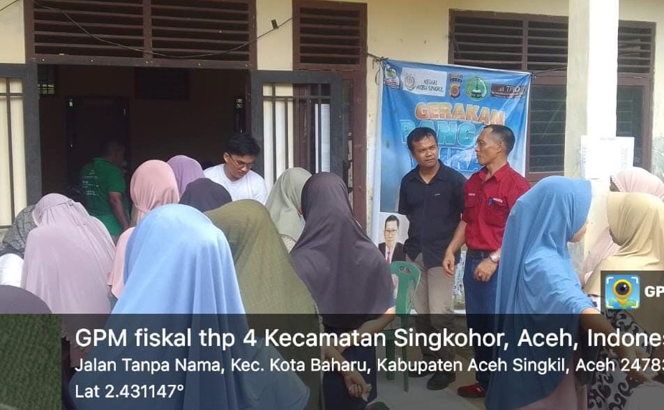 Banjir Surut, Tim GPM Suplai Pasokan Pangan Di Pelosok Aceh Singkil