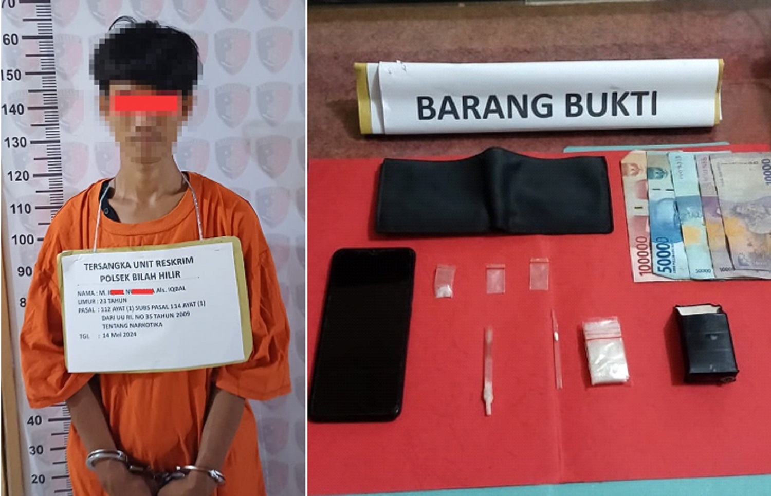 Penjual Sabu Asal Sidomulyo Diciduk Polsek Bilah Hilir