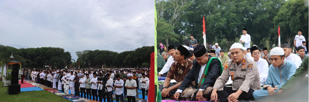 Polres Langkat Gelar Shalat Idul Adha 1445 H