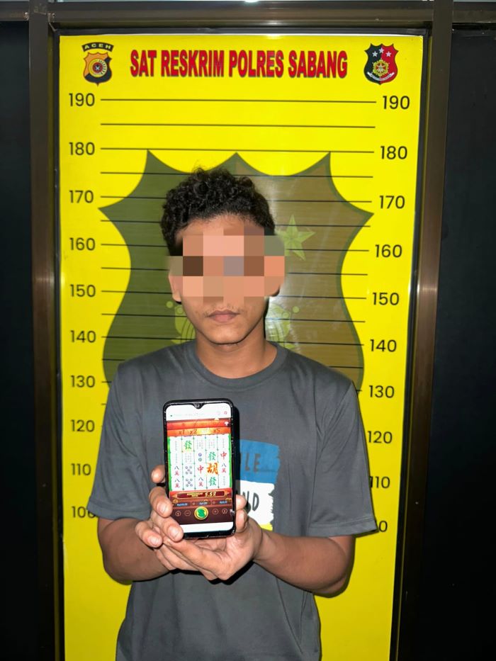 Bersihkan Sabang Dari Perjudian, Sat Reskrim Tangkap Pelaku Judi Online