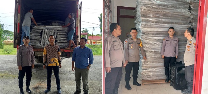 Polres Kawal Logistik Pilkada Simalungun