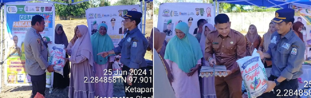 Kapolres Aceh Singkil Layani Pembeli Pangan Murah