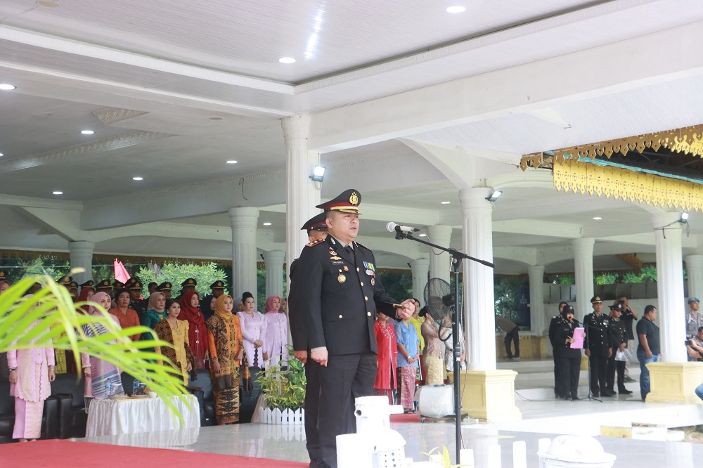 Kapolres Langkat Pimpin Upacara HUT Ke-78 Bhayangkara 