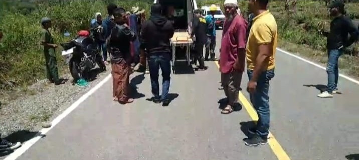 Diduga Rem Blong, Escudo Masuk Jurang Di Km 7 Beutong