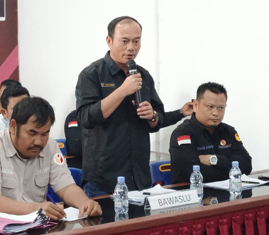 Bawaslu Humbahas Awasi Rekap DPHP Penetapan DPS