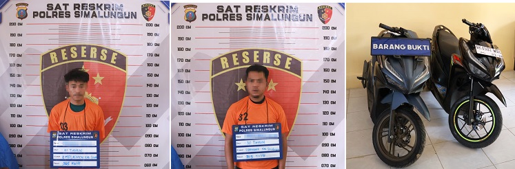 Polres Simalungun Tangkap 2 Perampok Sepeda Motor Pelajar