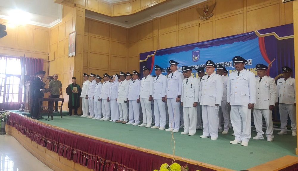 Pj Wali Kota Langsa Lantik 38 Pj Geuchik