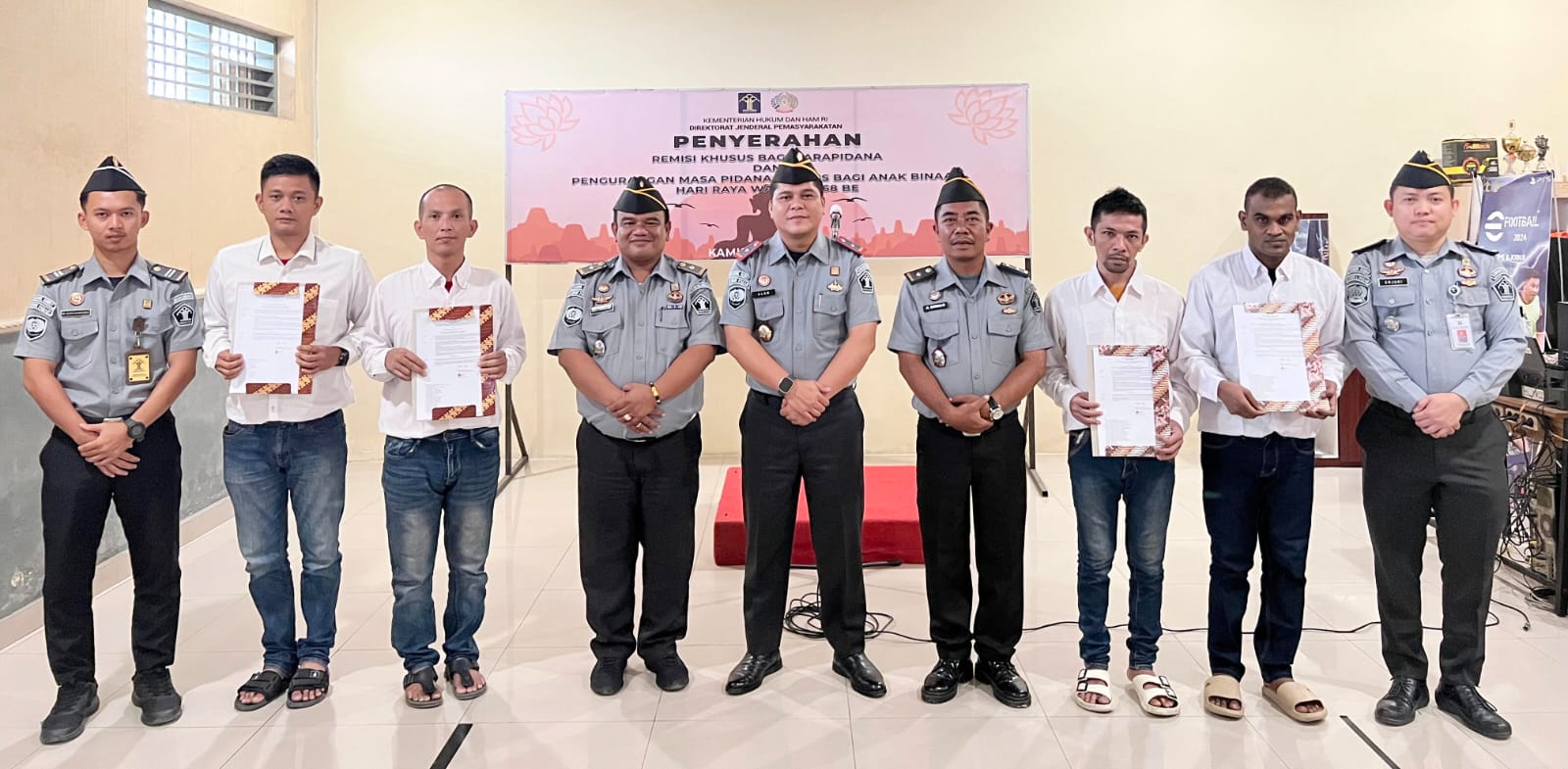 Hari Raya Waisak, 9 Warga Binaan Lapas Lubukpakam Dapat Remisi Khusus