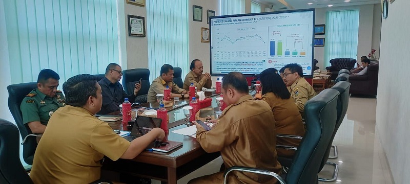 Pj Wali Kota Tebingtinggi Ikuti Rakor Pengendalian Inflasi Daerah