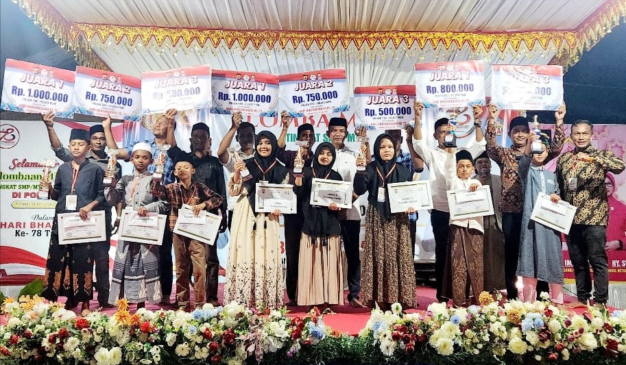 Kapolsek Tiro Tutup Lomba Azan Dan MTQ HUT Ke-78 Bhayangkara