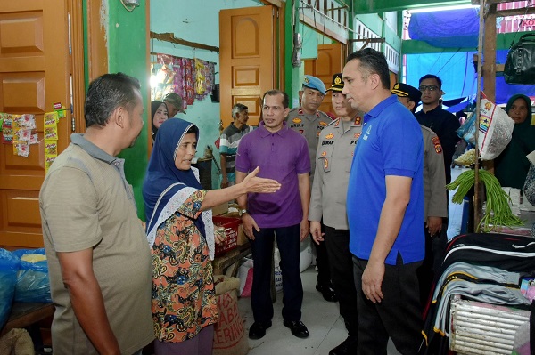 Pj Wali Kota Dan Kapolres Sabang Inspeksi Pasar Tradisional