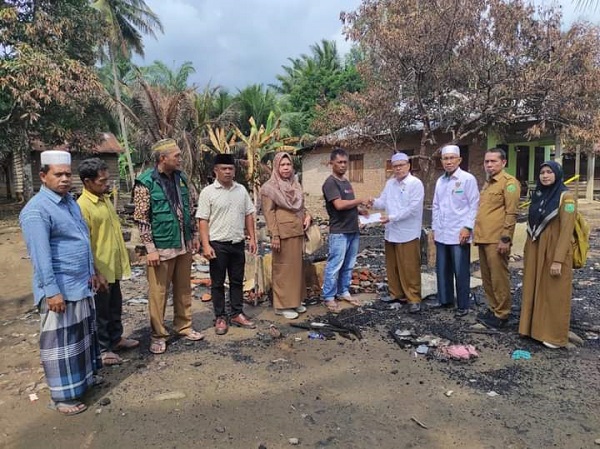 Korban Kebakaran Berterimakasih Atas Perhatian Baznas Palas
