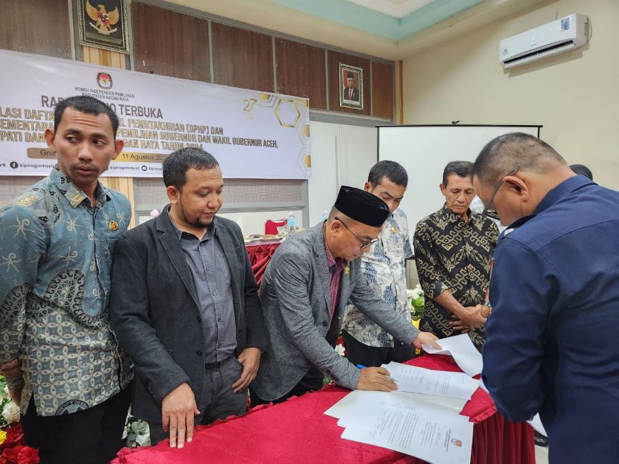 KIP Nagan Raya Tetapkan 122.883 DPS