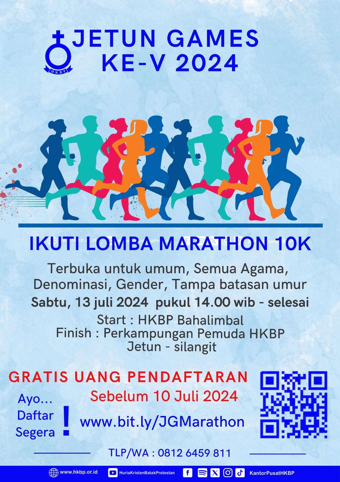 Terbuka Umum Dan Gratis Pendaftaran, Panitia Jetun Games V HKBP Gelar Marathon 10K
