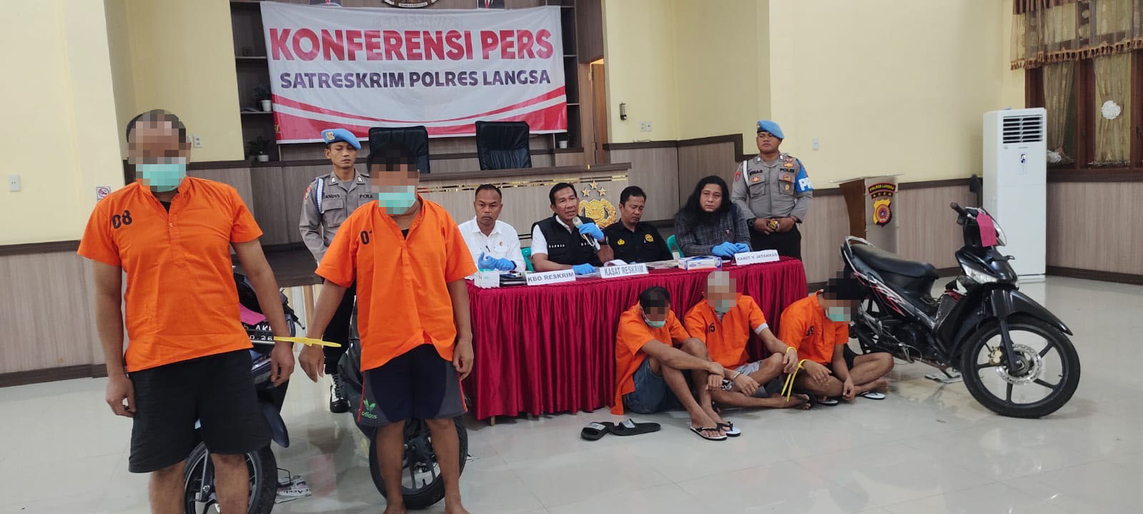 Petik 7 Sepeda Motor, Dua Pria Asal Deliserdang Ditangkap