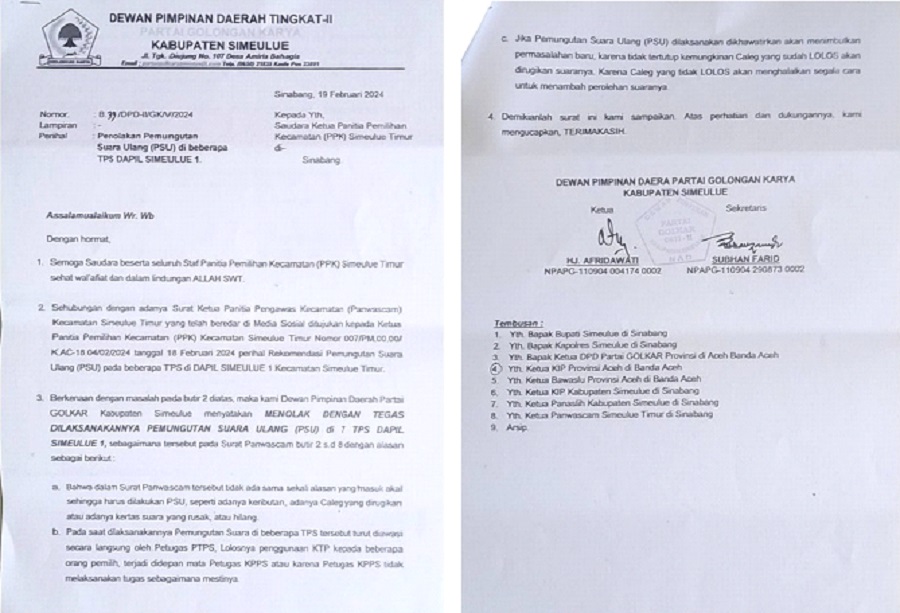 PSU Di Simeulue Ditengarai Sarat Kepentingan, Rp1 Juta Persuara