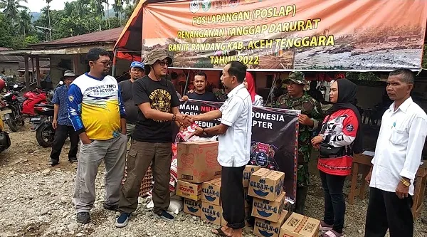 YNCI Regional Sumbagut-Agara Serahkan Bantuan Korban Banjir Bandang